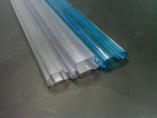 Customized U shape Plastic PC / PMMA Profile shapes For Led light cover