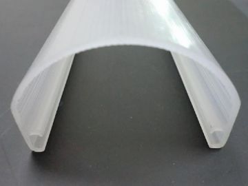 PC LED light diffuse cover milky , PMMA Profile PC LED lampshade milky