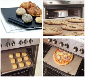 Black PTFE Teflon Non-Stick Cooking Liner For Oven Liner , 260 °C